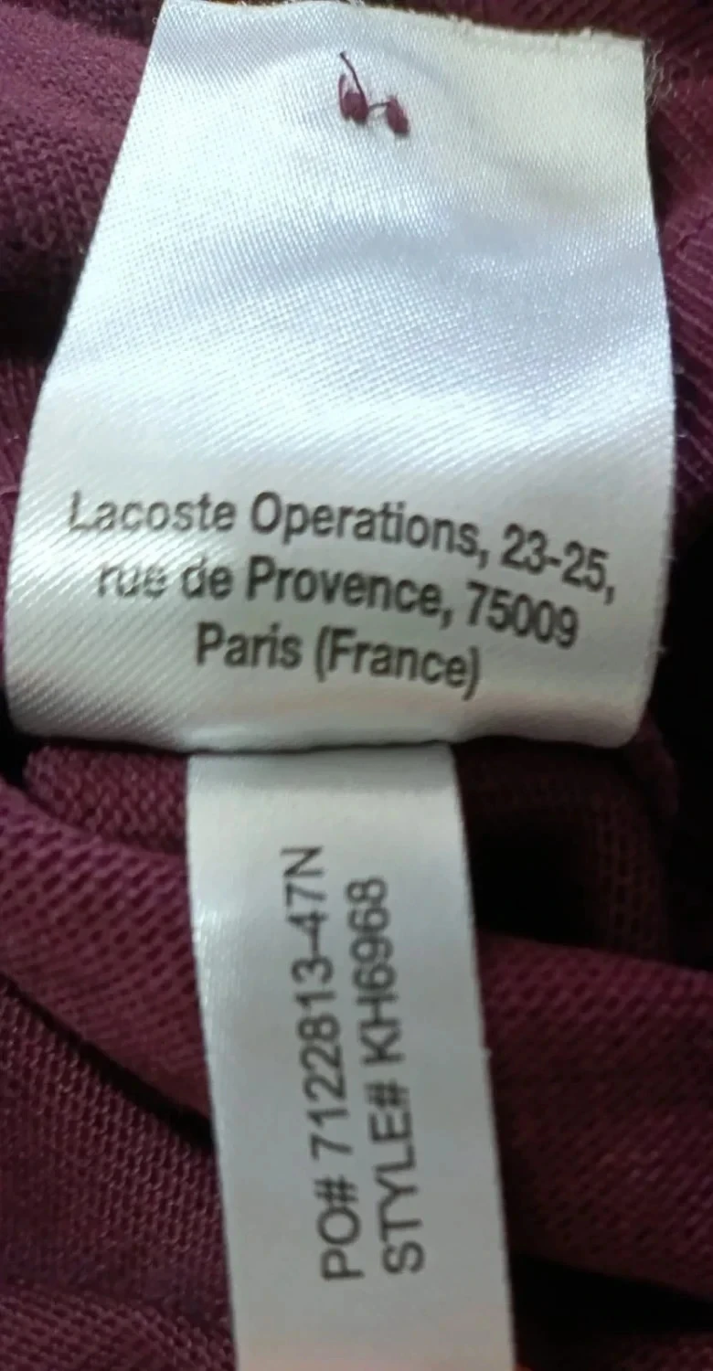 Polo Lacoste mangas largas burdeos Talla 4 – photo 14